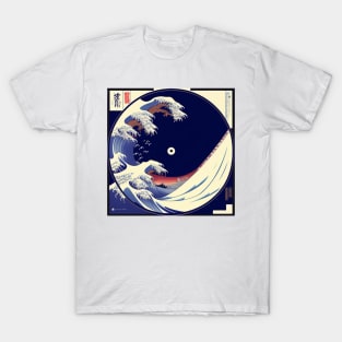 Great Wave Off Kanagawa Vinyl Album Cover T-Shirt